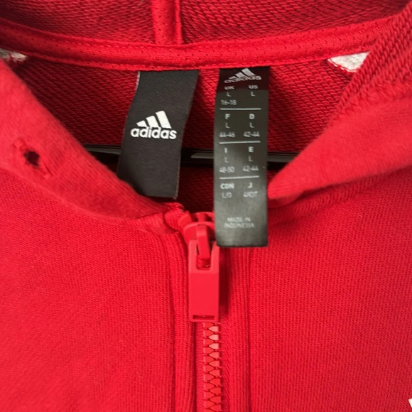 Adidas multicolor zip up logo hoodie - Picture 5 of 6